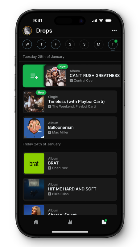Drops Feature
